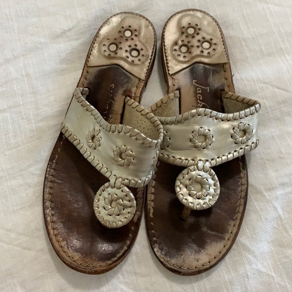 Metallic Jack Rogers Sandals